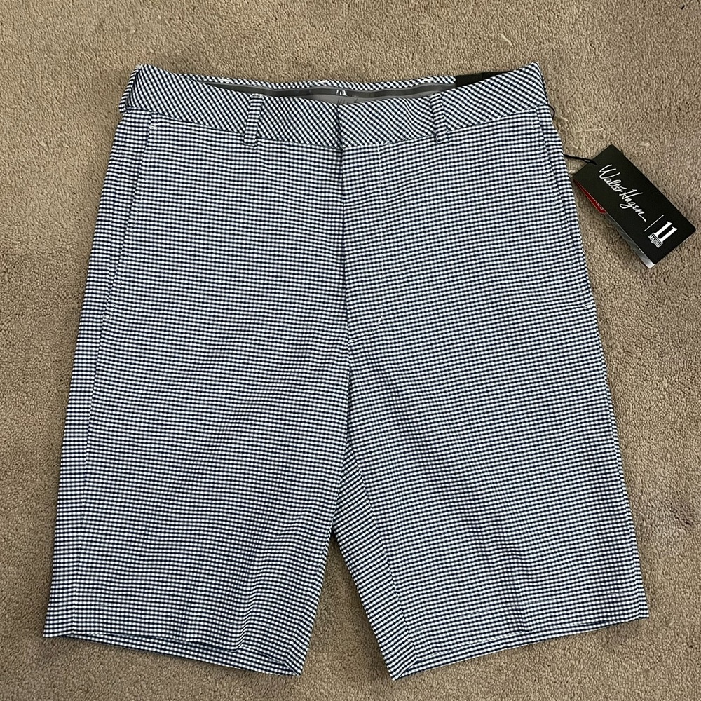 NWT New Walter Hagen Perfect 11 Gingham Golf Shorts